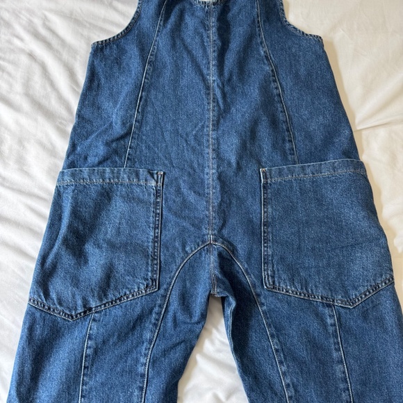 Free People x We The Free High Roller Jumpsuit in Sapphire - Picture 3 of 5